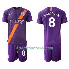 Koszulka Manchester City Gundogan 8 Dziecięcy Trzeci Koszulki Piłkarskie 2018-2019 Krótki Rękaw